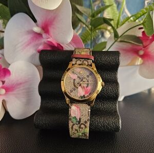 38mm G-Timeless Watch w/ GG Supreme Canvas Strap